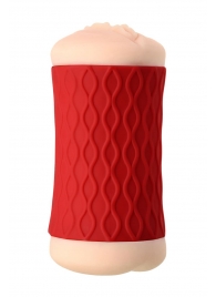 Двухсторонний мастурбатор JOS  NADIN в красном цилиндре - JOS - в Сургуте купить с доставкой