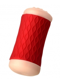 Двухсторонний мастурбатор JOS  NADIN в красном цилиндре - JOS - в Сургуте купить с доставкой