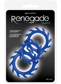 Набор из 3 синих эрекционных колец Renegade Gears - NS Novelties - в Сургуте купить с доставкой