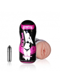 Мастурбатор-вагина Sex In A Can Vibra Vagina Tunnel - Lovetoy - в Сургуте купить с доставкой