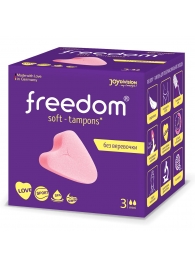Женские гигиенические тампоны без веревочки FREEDOM mini - 3 шт. - Freedom - купить с доставкой в Сургуте
