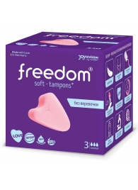 Женские гигиенические тампоны без веревочки FREEDOM normal - 3 шт. - Freedom - купить с доставкой в Сургуте