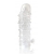 Закрытая прозрачная рельефная насадка Crystal sleeve - 13 см. - Erowoman-Eroman - в Сургуте купить с доставкой