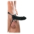 Чёрный полый страпон 7  Silicone Hollow Strap-On - 18 см. - Pipedream - купить с доставкой в Сургуте