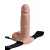 Телесный перезаряжаемый вибрострапон 7  Hollow Rechargeable Strap-on with Balls - 20,3 см. - Pipedream - купить с доставкой в Сургуте