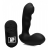 Черный стимулятор простаты Alpha-Pro 7X P-Milker Silicone Prostate Stimulator with Milking Bead - XR Brands - в Сургуте купить с доставкой