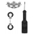 Черный игровой набор Introductory Bondage Kit №4 - Shots Media BV - купить с доставкой в Сургуте