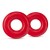 Набор из 2 красных эрекционных колец DONUT RINGS OVERSIZED - Blush Novelties - в Сургуте купить с доставкой