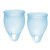 Набор голубых менструальных чаш Feel confident Menstrual Cup - Satisfyer - купить с доставкой в Сургуте