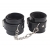 Черные оковы на ноги Obey Me Leather Ankle Cuffs - Chisa - купить с доставкой в Сургуте