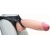 Телесный реалистичный фаллоимитатор на черных трусиках Real Big Strap-On - 34,5 см. - LOVETOY (А-Полимер) - купить с доставкой в Сургуте