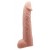 Телесная реалистичная насадка-удлинитель на пенис - 21 см. - Baile - в Сургуте купить с доставкой