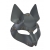 Серая маска Wolf с клепками - Sitabella - купить с доставкой в Сургуте