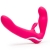 Ярко-розовый безремневой страпон Rechargeable Vibrating Strapless Strap-On - Happy Rabbit - купить с доставкой в Сургуте