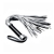 Серебристая плетка Struggle My Flogger с черной ручкой - 45 см. - Lovetoy - купить с доставкой в Сургуте