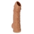 Телесная насадка с пупырышками и открытой головкой Nude Sleeve L - 14 см. - KOKOS - в Сургуте купить с доставкой