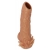 Телесная насадка с усиками и открытой головкой Nude Sleeve L - 14 см. - KOKOS - в Сургуте купить с доставкой