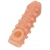 Телесная закрытая насадка с шариками Cock Sleeve Size S - 13,8 см. - KOKOS - в Сургуте купить с доставкой