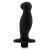 Черный анальный вибромассажёр Silicone Vibrating Prostate Massager 02 - 10,8 см. - Blush Novelties - в Сургуте купить с доставкой
