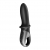 Черный анальный вибратор Hot Passion с функцией нагрева - Satisfyer - в Сургуте купить с доставкой
