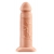 Телесный реалистичный фаллоимитатор с полостью Silicone Hollow Extension - 20 см. - Pipedream - купить с доставкой в Сургуте