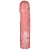 Розовая фаллическая насадка Vac-U-Lock 8  Crystal Jellies Dong - 20,3 см. - Doc Johnson - купить с доставкой в Сургуте