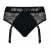 Черные трусики для насадок Diva Lingerie Harness - size S - Strap-on-me - купить с доставкой в Сургуте