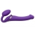 Фиолетовый безремневой вибрострапон Vibrating Bendable Strap-On - size L - Strap-on-me - купить с доставкой в Сургуте