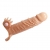 Телесная удлиняющая вибронасадка Penis Sleeve Connor - 17 см. - Baile - в Сургуте купить с доставкой