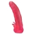 Розовая насадка для страпона с клиторальными лепестками - 18,5 см. - LOVETOY (А-Полимер) - купить с доставкой в Сургуте