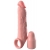 Телесная насадка-удлинитель 2 Inch Silicone X-tension with Strap - 20,3 см. - Pipedream - в Сургуте купить с доставкой