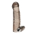 Дымчатая насадка на пенис с вибрацией  Vibrating Penis Enhancing Sleeve Extension - 13,3 см. - BlueLine - в Сургуте купить с доставкой