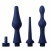 Набор из 3 универсальных насадок для анального душа Universal 3 Piece Silicone Enema Attachment Set - XR Brands - купить с доставкой в Сургуте