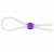 Прозрачное лассо с фиолетовой бусиной SILICONE COCK RING WITH BEAD LAVENDER - NMC - в Сургуте купить с доставкой