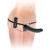 Черный страпон с вагинальной пробкой Deluxe Vibrating Penetrix Strap-On - 19 см. - Pipedream - купить с доставкой в Сургуте