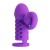 Фиолетовая вибронасадка с клиторальным отростком Harden - Baile - в Сургуте купить с доставкой