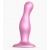 Розовая насадка Strap-On-Me Dildo Plug Curvy size M - Strap-on-me - купить с доставкой в Сургуте