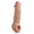 Телесная насадка-удлинитель Intrepid 9.25 Inch Realistic Penis Extender Sleeve - 23,5 см. - Blush Novelties - в Сургуте купить с доставкой