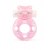 Розовое эрекционное виброкольцо в форме мишки - 1137 - в Сургуте купить с доставкой