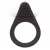 Чёрное эрекционное кольцо LIT-UP SILICONE STIMU RING 1 BLACK - Dream Toys - в Сургуте купить с доставкой