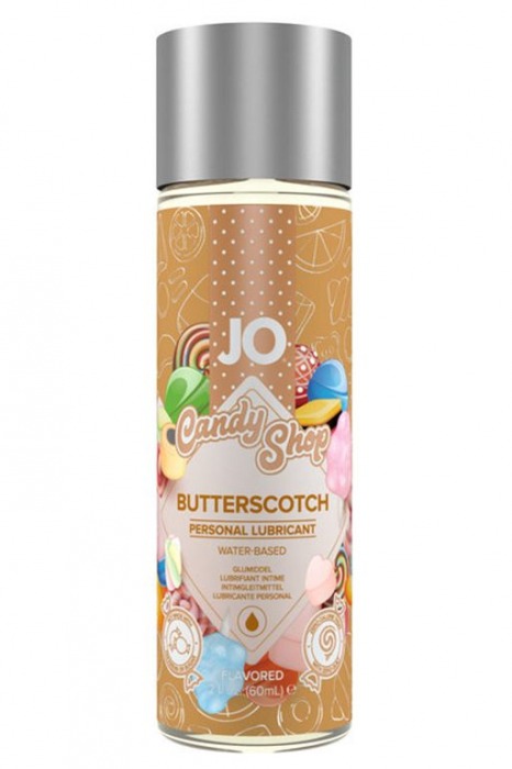Смазка на водной основе Candy Shop Butterscotch с ароматом ирисок - 60 мл. - System JO - купить с доставкой в Сургуте