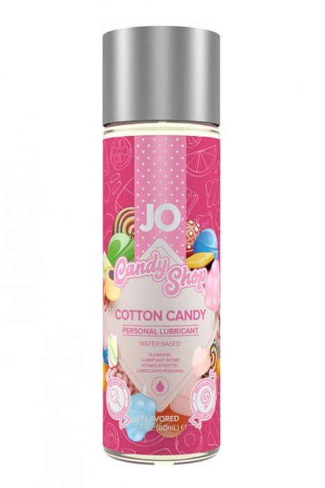 Смазка на водной основе Candy Shop Cotton Candy с ароматом сладкой ваты - 60 мл. - System JO - купить с доставкой в Сургуте