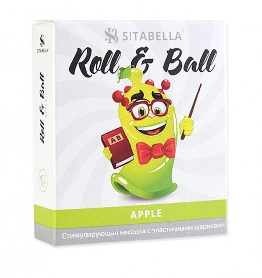 Стимулирующий презерватив-насадка Roll   Ball Apple - Sitabella - купить с доставкой в Сургуте