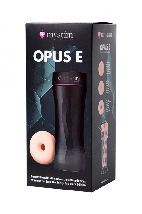 Мастурбатор-анус Opus E Donut с возможностью подключения электростимуляции - MyStim - купить с доставкой в Сургуте