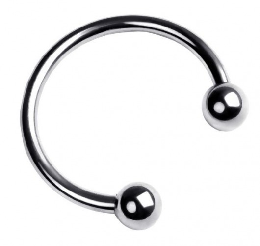 Серебристая подкова на головку пениса - ToyFa - купить с доставкой в Сургуте