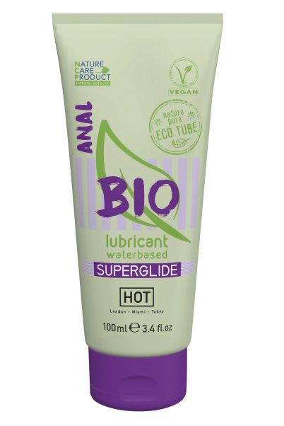 Интимный увлажняющий анальный гель BIO SuperGlide - 100 мл. - HOT - купить с доставкой в Сургуте