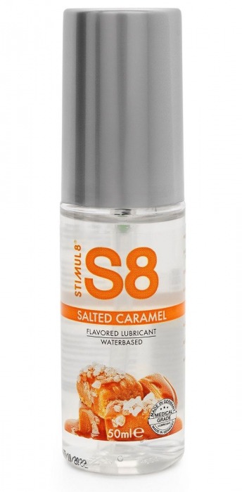 Лубрикант S8 Flavored Lube со вкусом солёной карамели - 50 мл. - Stimul8 - купить с доставкой в Сургуте