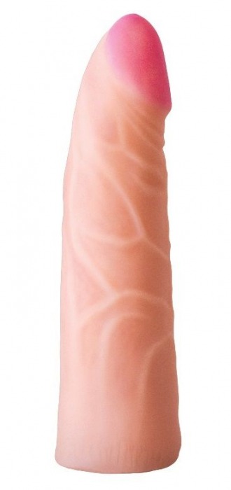 Фаллическая насадка на трусики харнесс - 17,5 см. - LOVETOY (А-Полимер) - купить с доставкой в Сургуте