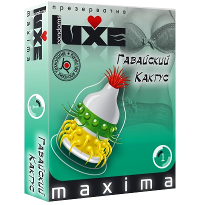 Презерватив LUXE Maxima  Гавайский Кактус  - 1 шт. - Luxe - купить с доставкой в Сургуте