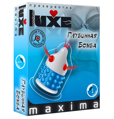 Презерватив LUXE Maxima  Глубинная бомба  - 1 шт. - Luxe - купить с доставкой в Сургуте
